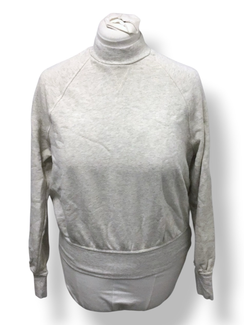 Universal Thread Women’s Mock Turtleneck Sweatshirt Oatmeal Heather XS